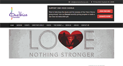 Desktop Screenshot of onevoicechorus.com